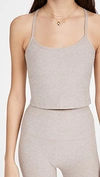Beyond Yoga Spacedye Slim Racerback Cropped Tank In Chai