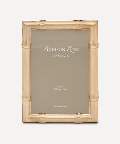 Addison Ross Wide Bamboo Matte Gold 5x7? Photo Frame