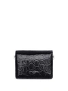 DOLCE & GABBANA LOGO-STAMP EMBOSSED LEATHER WALLET