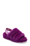 UGG UGG FLUFF YEAH GENUINE SHEARLING SLINGBACK SANDAL,1112248