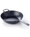 BK BLACK STEEL 12" WOK WITH HELPER HANDLE