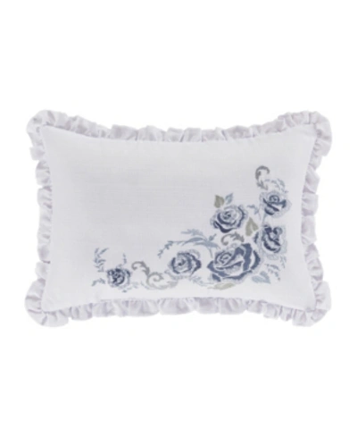 Royal Court Estelle Decorative Pillow, 13" X 19" In White