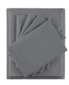 Intelligent Design Side Storage Pockets Microfiber 4-pc. Sheet Set, Twin Xl In Charcoal