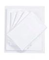 Intelligent Design Microfiber Twin Sheet Set With Side Storage Pockets, 4 Piece Bedding In White