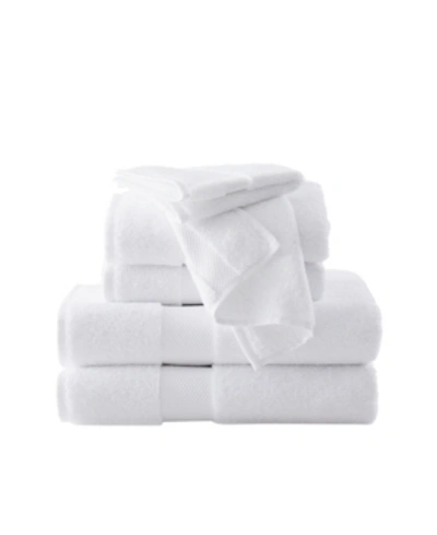 Brooklyn Loom Solid Turkish Cotton Towel Set, 6 Piece In White