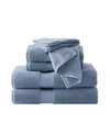 Brooklyn Loom Solid Turkish Cotton 6-pc. Bath Towel Set In Blue