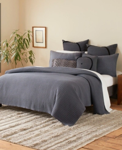 Ed Ellen Degeneres Sleep Soft 3 Piece Full/queen Quilt Set Bedding In Dark Blue