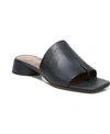 Franco Sarto Loran Stacked Heel Slide Dress Sandals In Black