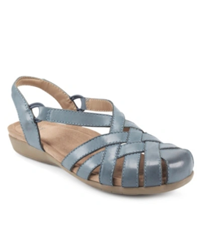 Earth Origins Women's Berri Casual Sandals Women's Shoes In Moroccan Blue Leather