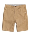 Quiksilver Kids' Everyday Chino Light Shorts In Pastel Brown