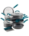 RACHAEL RAY CREATE DELICIOUS HARD-ANODIZED ALUMINUM 11-PC. NONSTICK COOKWARE SET