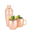 Twine Old Kentucky Home Hammered Copper Bar Set, 3 Piece In Copper