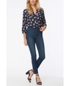 Nydj Petite Skinny Ankle Pull On Jeans With Side Slits In Clean Marcel