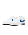 Nike Men's Court Legacy Leather Casual Sneakers From Finish Line In White, Game Royal
