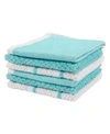 Kaf Home Ayesha Curry Terry Dishcloth, Set Of 6 In Aqua