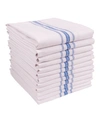 Kaf Home Farmhouse Stripe Towel, Set Of 12 In Navy