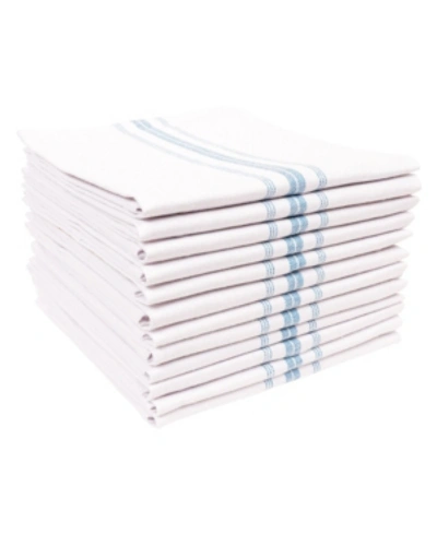 Kaf Home Farmhouse Stripe Towel, Set Of 12 In Open Green