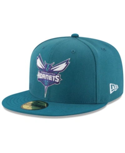 New Era Charlotte Hornets Basic 59fifty Cap In Teal