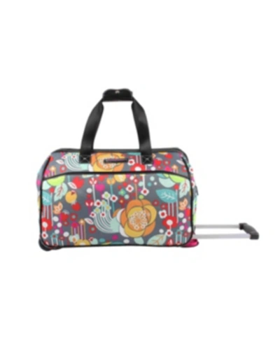 Lily Bloom Carry-on Softside Rolling Duffel Bag In Bliss