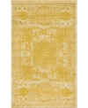 BRIDGEPORT HOME CLOSEOUT! BAYSHORE HOME MOBLEY MOB2 YELLOW 5' 10" X 8' AREA RUG