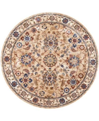 Nourison Lagos Lag04 Beige 5' Round Rug