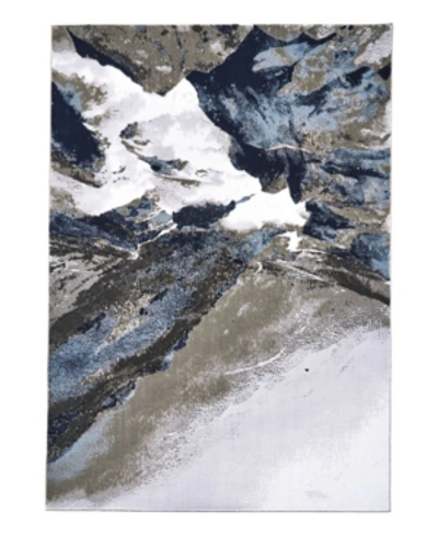 Simply Woven Gaspar R3838 Gray 5'2" X 7'2" Area Rug