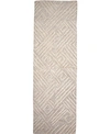 Simply Woven Enzo R8737 Ivory 2'6" X 8' Runner Rug In Ivory