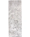 Simply Woven Micah R3336 Silver 2'10" X 7'10" Runner Rug In Silver