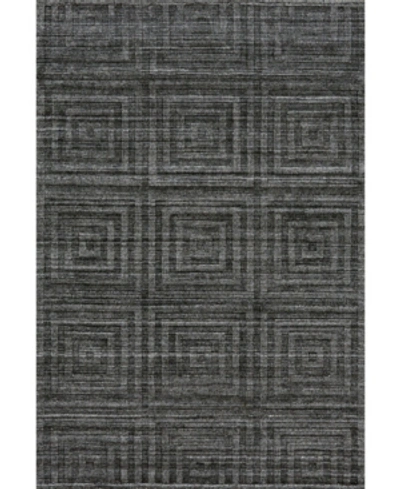 Simply Woven Gramercy R6326 Slate 7'9" X 9'9" Area Rug In Storm
