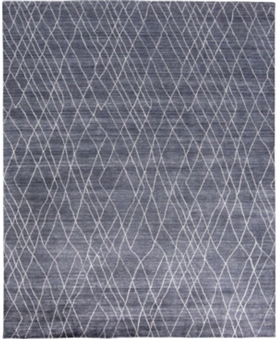 Simply Woven Lennox R8695 Navy 2' X 3' Area Rug