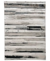 Simply Woven Micah R3049 Silver 6'7" X 9'6" Area Rug In Silver