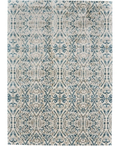 Simply Woven Keats R3466 Turquoise 2'2" X 4' Area Rug