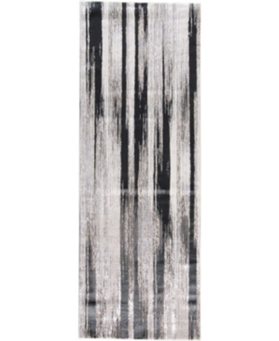 Simply Woven Micah R3338 Black 2'10" X 7'10" Runner Rug