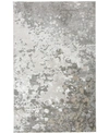 Simply Woven Micah R3336 Silver 1'8" X 2'10" Area Rug In Silver