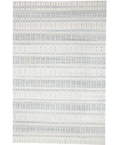 Simply Woven Odell R6385 Mist 2' X 3' Area Rug In Light Blue