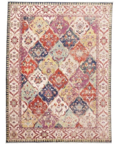 Simply Woven Closeout! Feizy Torina R3882 7'8" X 9'7" Area Rug In Red