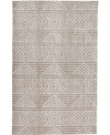 SIMPLY WOVEN COLTON R8791 BROWN 3'6" X 5'6" AREA RUG
