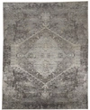 SIMPLY WOVEN SARRANT R3963 CHARCOAL 4' X 5'3" AREA RUG