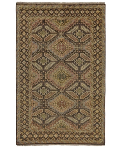 Simply Woven Closeout! Feizy Ashi R6127 2' X 3' Area Rug In Brown