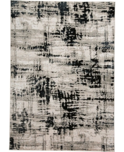 Simply Woven Micah R3339 Black 1'8" X 2'10" Area Rug