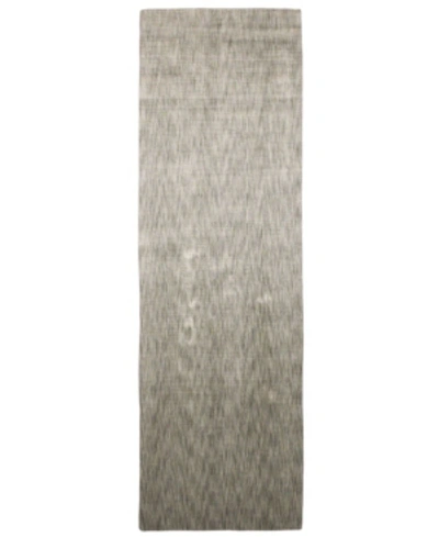 Simply Woven Closeout! Feizy Marlowe R6417 2'6" X 8' Runner Rug In Light Gray