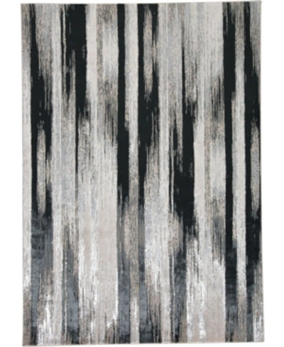 Simply Woven Micah R3338 Black 1'8" X 2'10" Area Rug