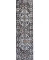 SIMPLY WOVEN ELOISE R3906 GRAY 2'3" X 7'9" RUNNER RUG