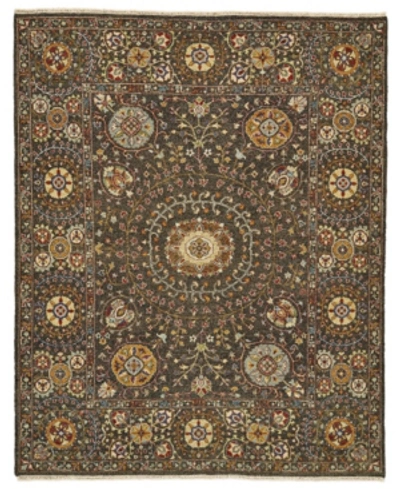 Simply Woven Closeout! Feizy Amherst R0758 2' X 3' Area Rug In Charcoal