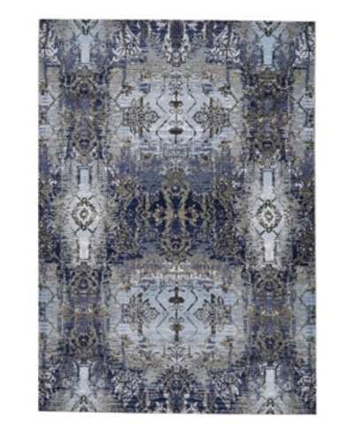 Simply Woven Gaspar R3834 Blue 1'8" X 2'10" Area Rug