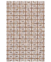 Simply Woven Fannin R0756 Gray 2' X 3' Area Rug In Sudan