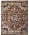 Simply Woven Caprio R3960 Rust 3'9" X 5'9" Area Rug In Rust