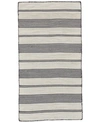 SIMPLY WOVEN DUPRINE R0560 BLACK 4' X 6' AREA RUG