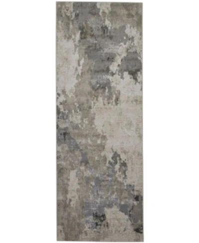 Simply Woven Prasad R3970 Gray 2'10" X 7'10" Runner Rug