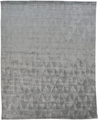 Simply Woven Gramercy R6335 Mist 4' X 6' Area Rug